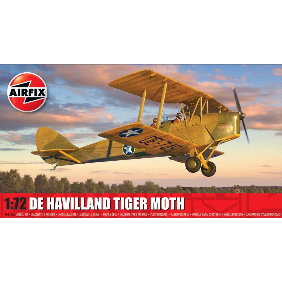 Airfix de Havilland Tiger Moth 1:72 Scale Plastic Model Aircraft Kit A02106A - Image 16