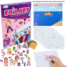 OWill Princess Foil Art Craft Kits for Girls, DIY Creative Activity Set