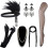 DRESHOW 1920s Accessories Headband Necklace Gloves Flapper Costume Accessories Set for Women 1