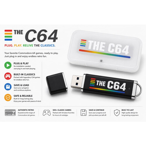 C64 Mini USB Expansion Game Console Video Games for Maxi Retro Systems 2