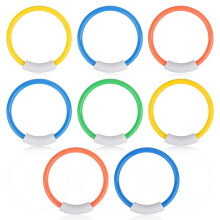 Diving Pool Toys, Swimming Pool Diving Toys 8PCS Dive Rings Swim Sinkiers Set Fun Pool Diving Training Toys