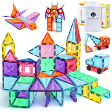 Magnetic Building Blocks, 100 PCS Learning Magnetic Tiles Toys for Kids
