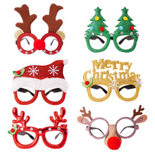 VEYLIN 6 Piece Christmas Glitter Party Glasses,Christmas Fancy Dress Costume Decoration for Kids and Adults