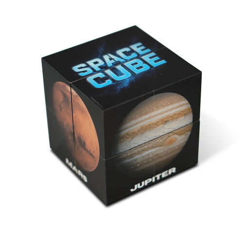 Space Cube | Foldable Solar System Cube with 8 Planet Illustrations