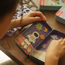 Magnetic Puzzle Box for Kids Ages 3-5, Space Travel Puzzle Game