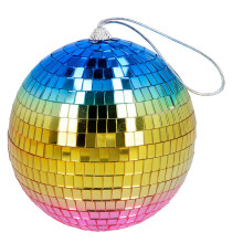 Boland - Shiny Disco Ball Diameter Approx. 15 cm Disco Fever Hanging Decoration for Party or New Year's Eve