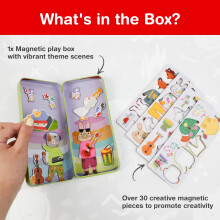 Magnetic Puzzle Box for Kids Ages 3-5, Music Travel Puzzle Game
