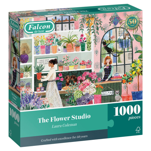 Puzzle - JUMBO - FALCON - Das Blumenstudio - 1000 Teile - Ab 12 Jahren