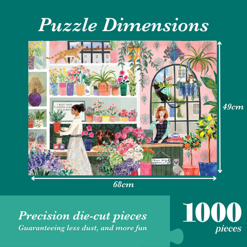 Puzzle - JUMBO - FALCON - Das Blumenstudio - 1000 Teile - Ab 12 Jahren 1