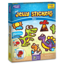Imagimake DIY Jelly Stickers - Dino, 25+ Stickers, Craft for Kids Ages 3+