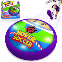 PandaHome Kids Light Year Toys, Hover Football with LED Lights, Soft Foam Bumper, Indoor Air Power Football Games for Boys Ages 3-12