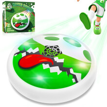 Super Bro Hover Football for Kids, Indoor Air Floating Soccer Games with LED Lights, Soft Foam Bumper