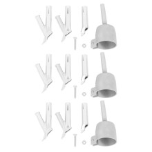 3X 4 Speed Welding Nozzles for Vinyl Pvc Plastic Hot Air Blower Triangle Speed Nozzle 5mm Round Welding  Alloy