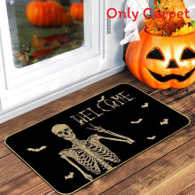 (Style12,50x80cm)Halloween Fußmatte mit rutschfester Gummirückseite und Leinenoberfläche für Eingang