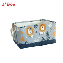 (Blue, 30x40x22cm) Room Kids Organizer With Canvas Drawstring Toy Basket For Decor Playroom Storage