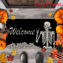 (Style4,50x80cm)Halloween Floor Mat With Nonslip Rubber Back And Linen Surface For Entryway