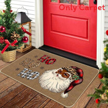 (Style6,60x90cm)Alfombrilla de lino con elementos de dibujos animados de muñeco de nieve de Navidad para baño y pasillo