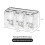(White Gray Pink)Portaspazzolini da Parete Multicup per Portaoggetti Bagno e Igiene Attrezzi 13