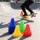 (Red)Roller Skating Lane Markers With Soft Plastic Construction And Bright Color Options Rinks For 5