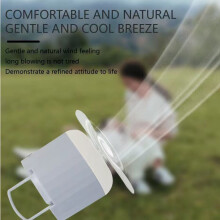 (White)Outdoor Camping Led Lantern With Mosquito‑repellent Fan For Tents Easy To Carry