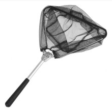 Filet de pêche triangulaire pliable section courte en alliage d'aluminium transport facile extérieur pour