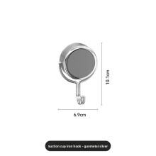 (Gunmetal)Pet Suction Cup Hanger With Strong Grip For Bedroom And Living Organization Room