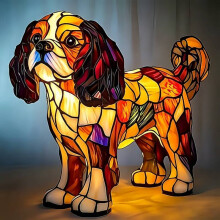 (Style 11)Lumière LED animal en résine en forme de chien avec connexion USB pour décoration cadeau