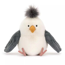 Chip Seagull Funny Fat Plush Toy for Kids Baby Comfort Stuffed Animal Gift Cute Chubby Bird Soft Pillow Birthday Present for Girls Boys 3+