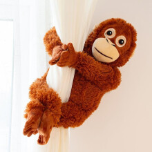 Realistic Gorilla Stuffed Animal Plush Toy, Long Arm Monkey Doll, Curtain Tieback Decor, Arms Extended 66cm, Soft Ape Figure