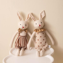 (Brown, 35cm) Cute Bunny Stuffed Animal Long Legs Plush Rabbit Doll Soft Fabric Toy for Kids Comfort Birthday Gift, Snuggle Buddy