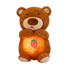 Breathing Bear Plush Toy Cute Soothing Baby Sleep Aid Glowing Stuffed Animal