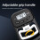 (Black EH106)Grip Strength Tester Digital Hand Dynamometer Meter Lcd Screen Easy Portability 5