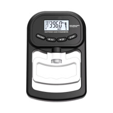 (Black White)Grip Strength Tester Digital Hand Dynamometer Meter Lcd Screen Easy Portability