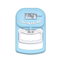 (Blue)Grip Strength Tester Digital Hand Dynamometer Meter Lcd Screen Portability Easy