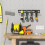 3 Tier Duty Power Tool Organizer Drill Holder Wall Mount Power Tool Storage Rack 7