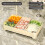 (Beige)Plastic Multisection Food Storage Tray For Hot Pot And Meal Storage Prep 7