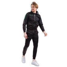Conjunto Givova Revolution - Preto/verde - 3XL - Homem - Multiesportivo - Jaqueta com zíper e bolsos laterais