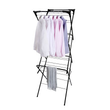 3-Tier Extendable Clothes Airer Dryer Foldable Drying Rack Laundry Indoor Black