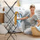 3-Tier Extendable Clothes Airer Dryer Foldable Drying Rack Laundry Indoor Black 5