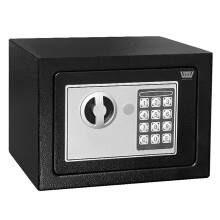 WestWood Small Security Safe Box 6.64L Steel Money Locker Tin with Code & Key Home Hotel