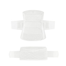 (White,L)Postpartum Abdominal Binder For Pregnancy Recovery Mommy Tummy Belt Melahirkan Bengkung