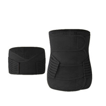 (Black,M)Postpartum Abdominal Binder For Pregnancy Recovery Mommy Tummy Belt Bengkung Melahirkan