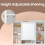 Vanity Table - Wood - White - Modern Design with LED Lights and Adjustable Shelves 4
