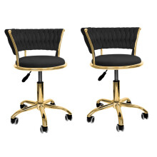 Set Of 2 Office Chair Computer Desk Chair Computer Desk Chair Black