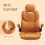 Ergonomic Gaming Chair - PU - Brown - Adjustable Headrest, Foldable Armrests, Swivel Tilt Function 4