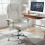 Office Chair - PU - White - High Back with Tilt Function and Armrests 5