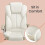 Office Chair - PU - White - High Back with Tilt Function and Armrests 6