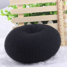(Black,M)Hair Bun Maker Tool With Nylon Material For All Ages Easy Stylish Gift Updos