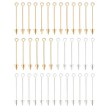 40 Beadable Keychain Bar,Blank Bead Bars Tools for Earring Necklace Bracelet DIY Crafts Pendant Jewelry Keychain Making