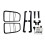 New Rear Light Guards Tail Lamp Set VUB501380 for  LR3  3 2005-2009 1